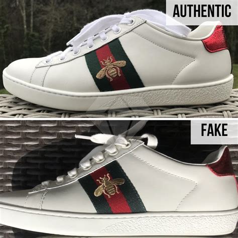 real vs fake gucci ace sneakers|how to tell if gucci shoes are fake.